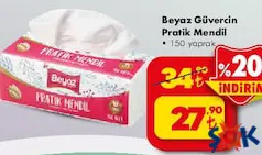 BEYAZ GÜVERCİN PRATİK MENDİL 150 YAPRAK indirimli fiyat BEYAZ GÜVERCİN PRATİK MENDİL 150 YAPRAK fiyat ve kampanya bilgisi